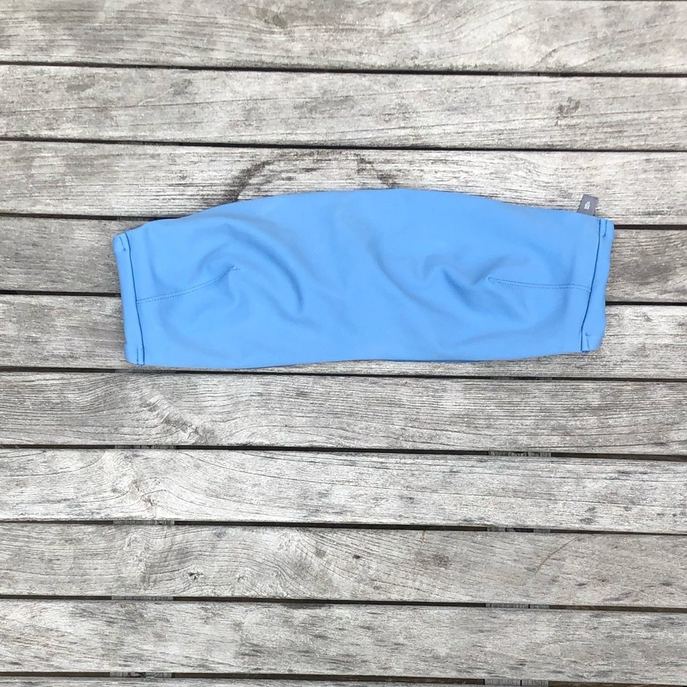 blue bandeau aerie bikini top